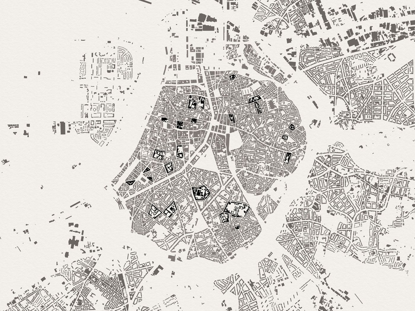 Jan Konings Morphological map of Antwerp
